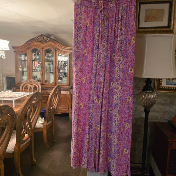 Easel pink flower shirt and pant set - Picture 5 of 8